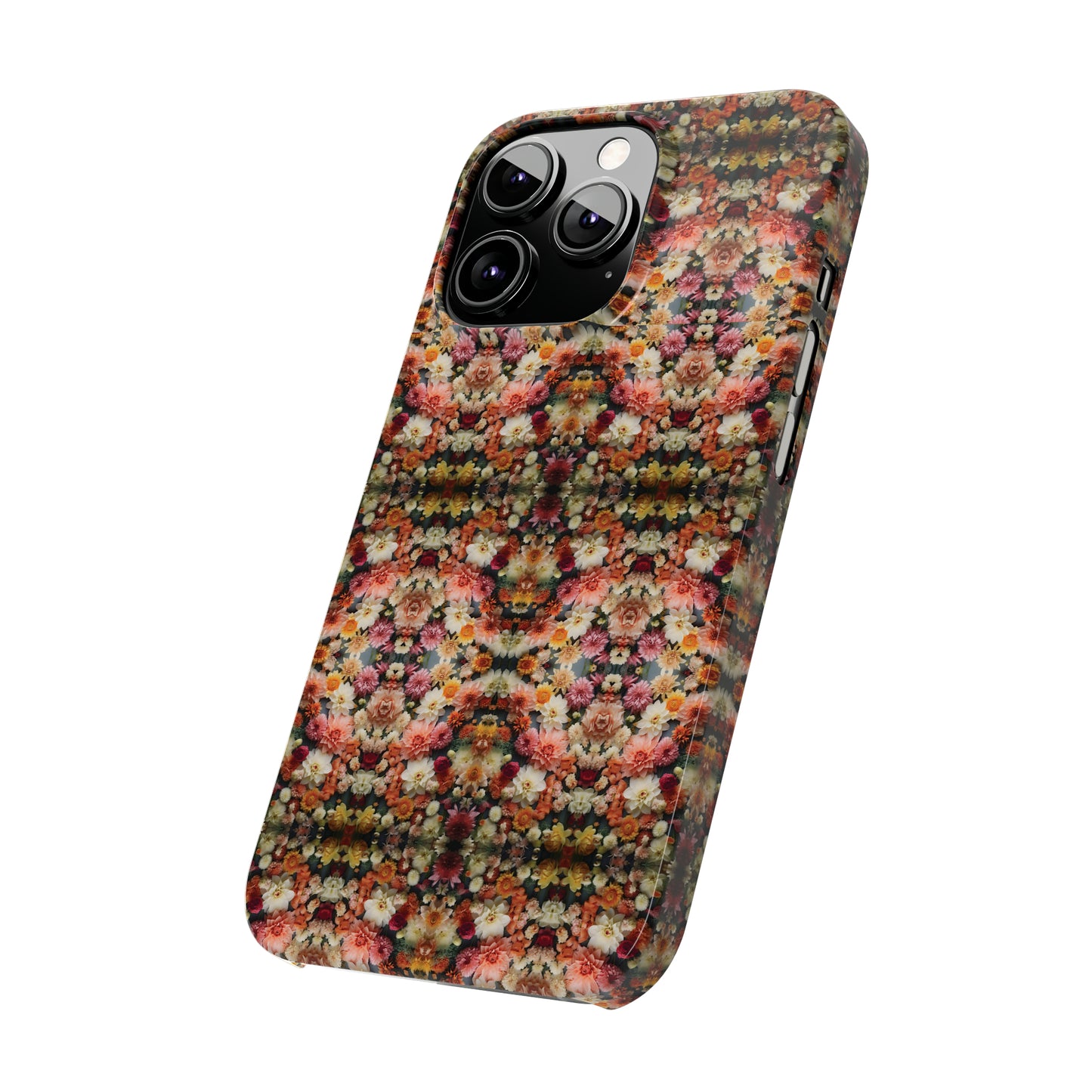 3D Flowers Pattern Slim Phone Cases