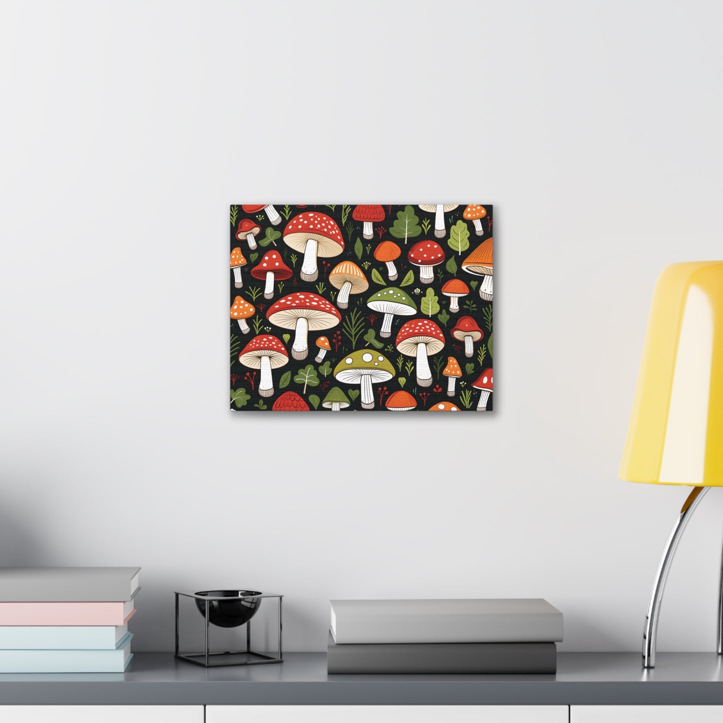 3D Mushrooms Gallery Wraps