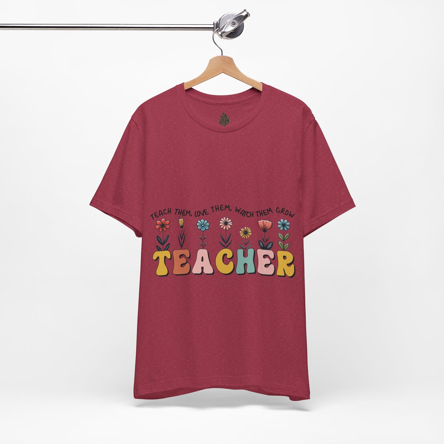 Teacher love them Unisex Jersey Short Sleeve Tee|Gift|Gift for lover|Gift for Mom|Gift for Girlfriend|Gift for Wife|Gift for Teacher|Teacher