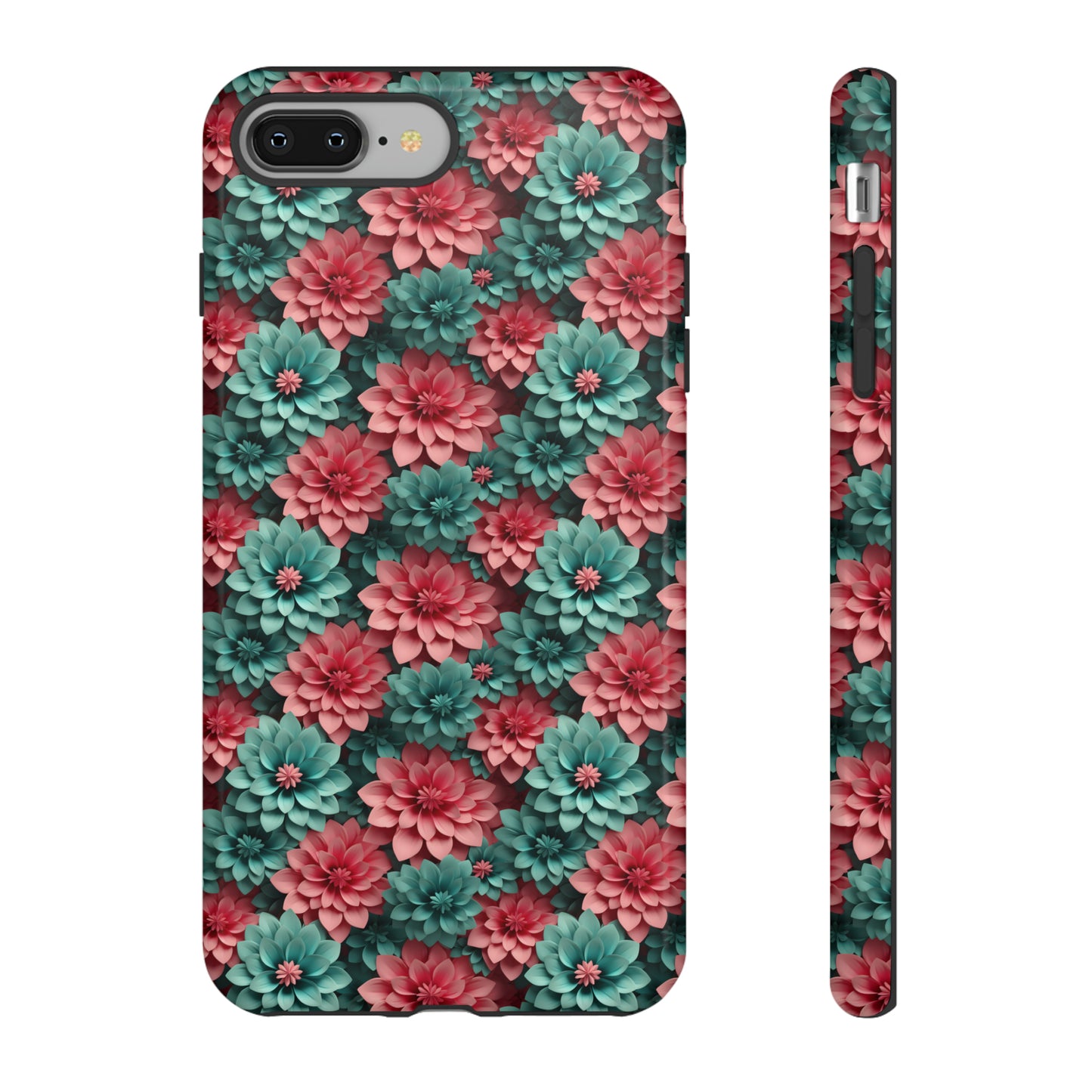 3D Flowers Tough Cases