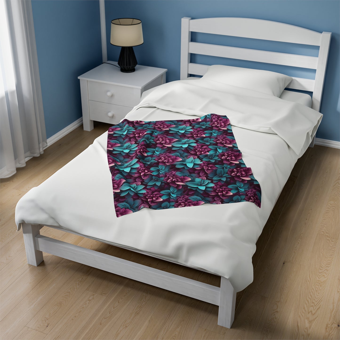 3D flowers Velveteen Plush Blanket