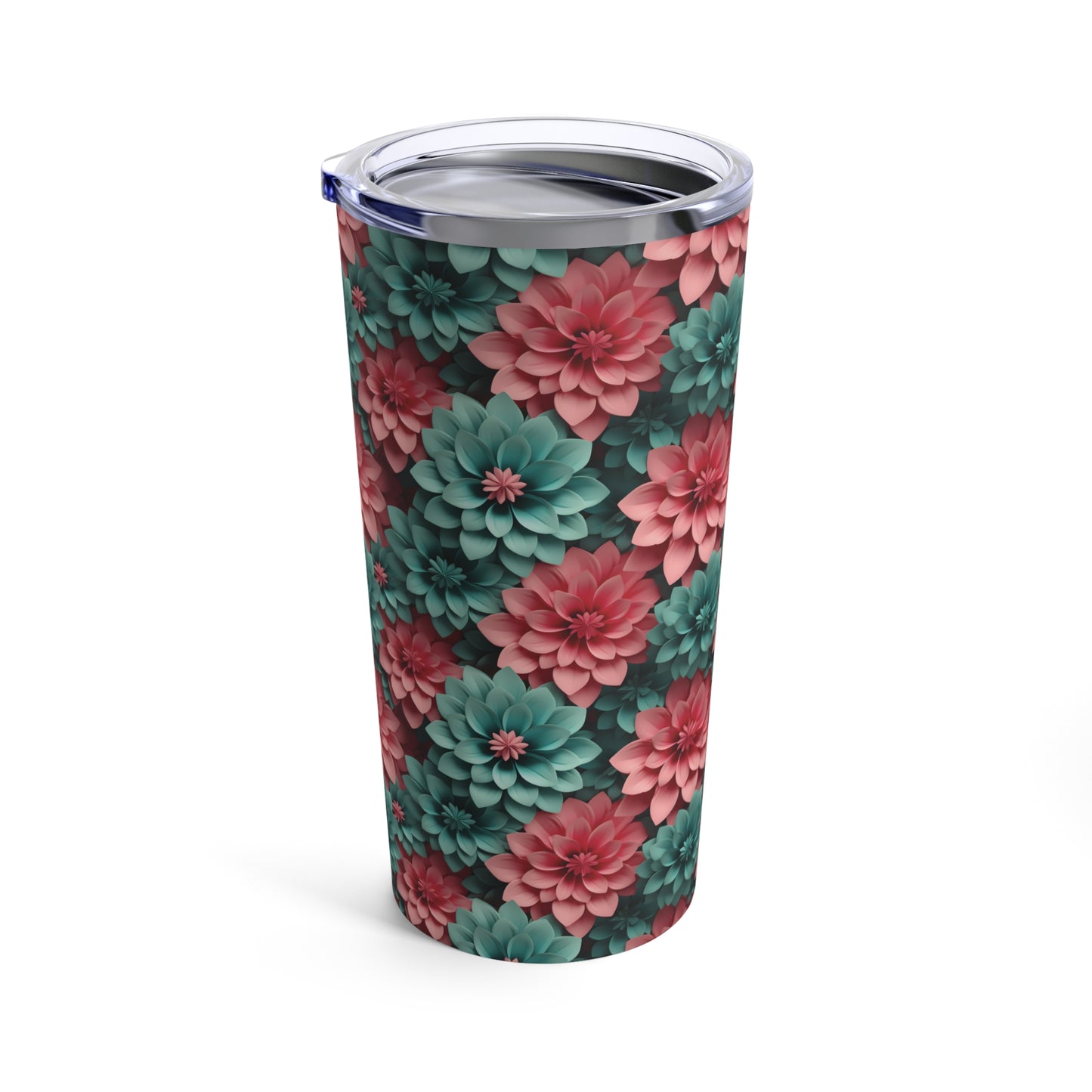 3D Flowers tumbler 20oz