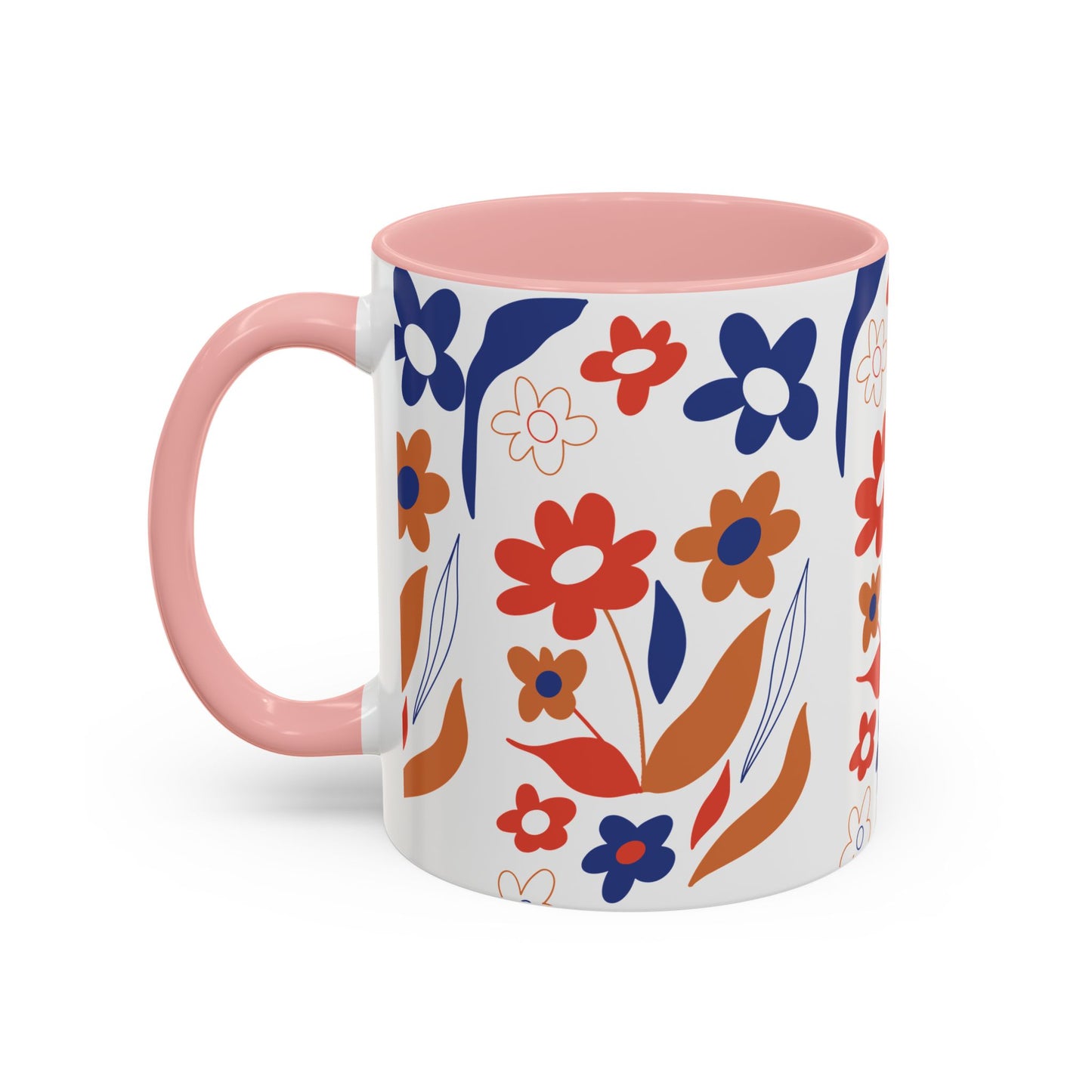 Floral Accent Coffee Mug