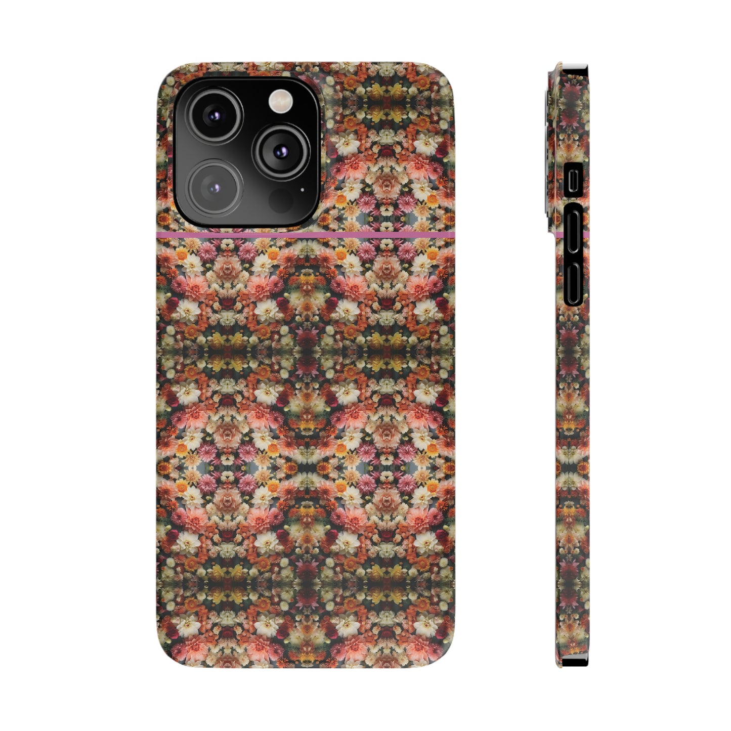 3D Flowers Pattern Slim Phone Cases