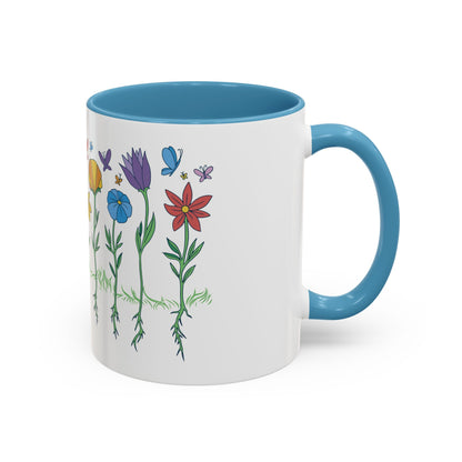 Roses Coffee Mug, Vintage Floral Tea Cup, Gift for Mom, Mother's Day Present, Botanical Kitchen Decor