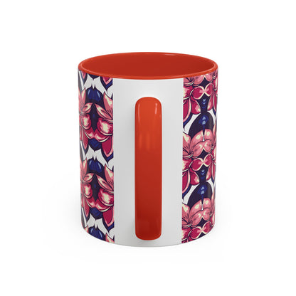 Floral Accent Coffee Mug