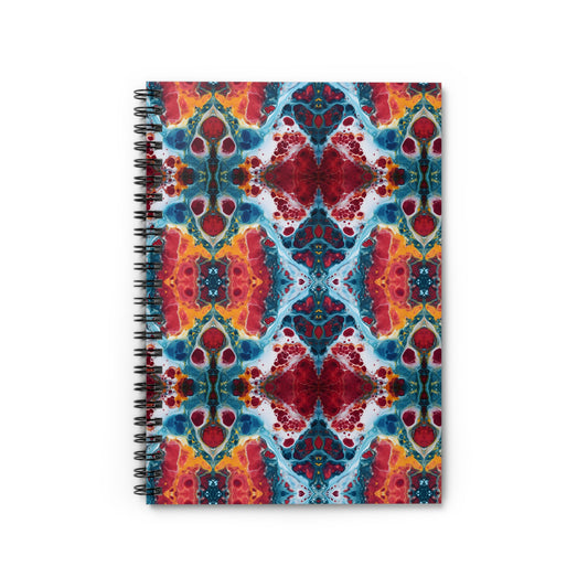 Colorful Paint Splatter Spiral Notebook - Ruled Line