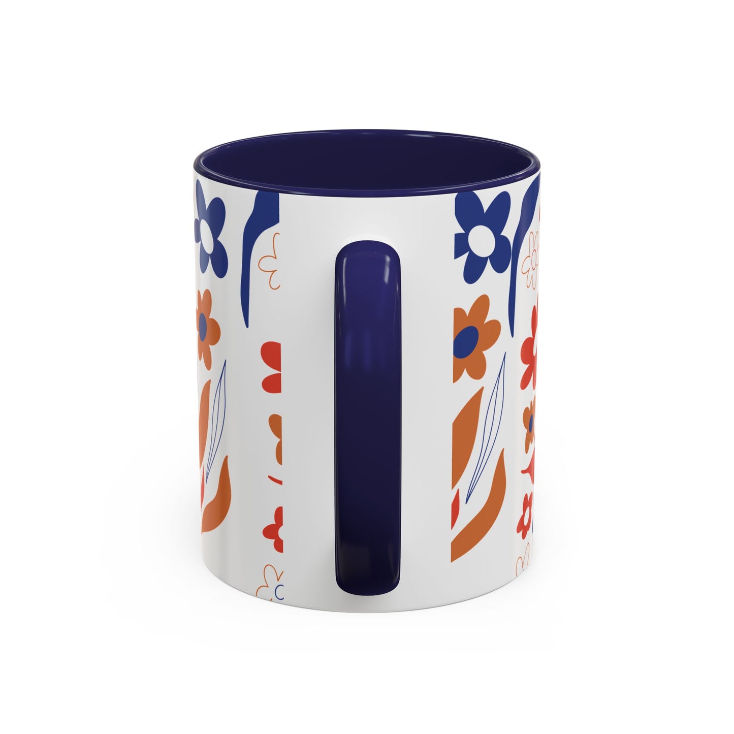 Floral Accent Coffee Mug