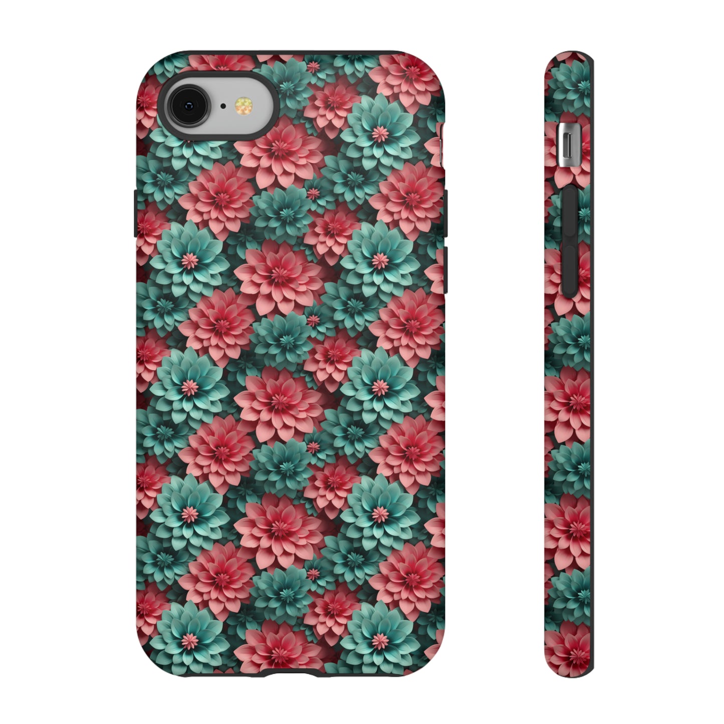 3D Flowers Tough Cases