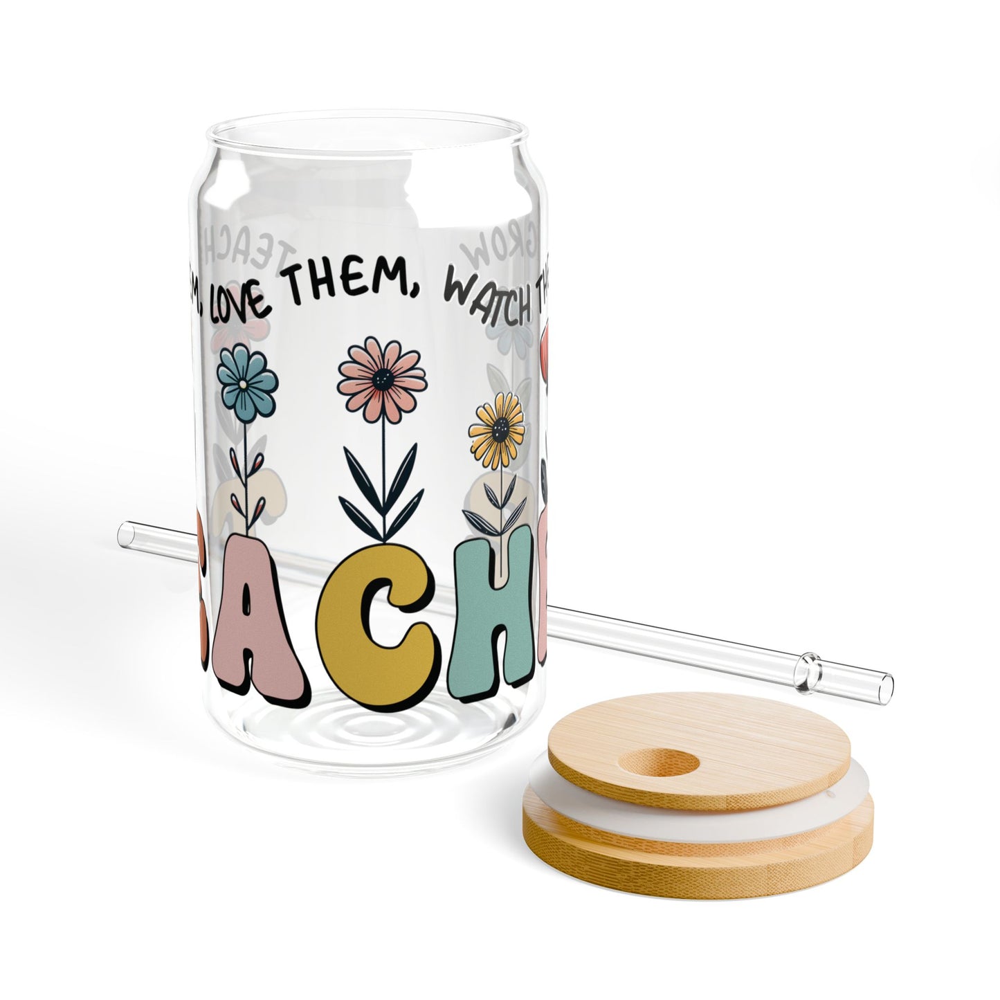 Teacher Mode Off Sipper Glass, 16oz