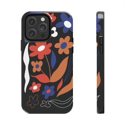 Phone Case, Floral Design, Protective Case, Cover, Strong, Durable, Custom Shell