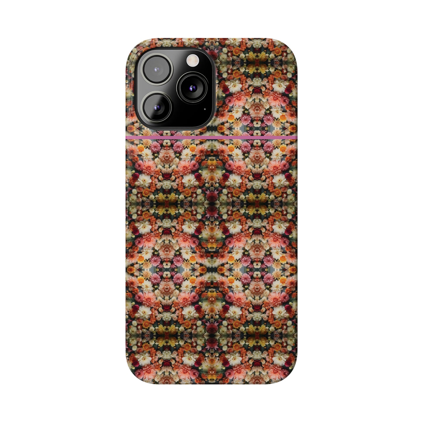 3D Flowers Pattern Slim Phone Cases