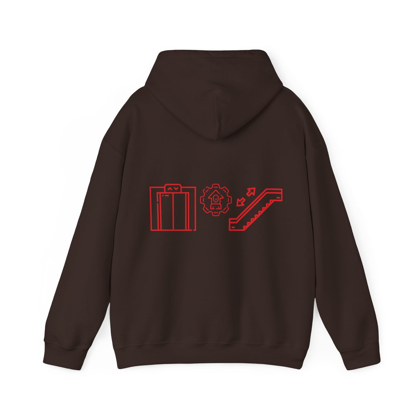 Elevator and Escalator Hooded Sweatshirt