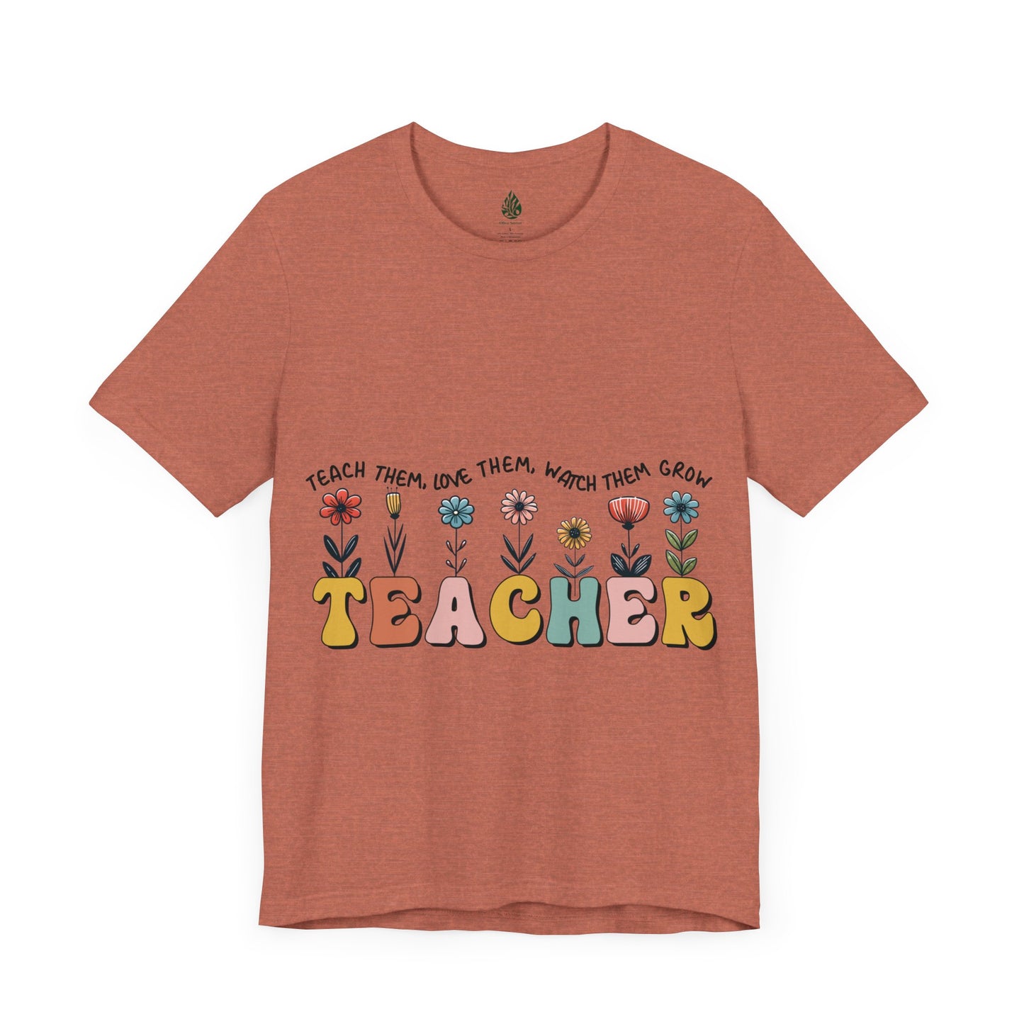 Teacher love them Unisex Jersey Short Sleeve Tee|Gift|Gift for lover|Gift for Mom|Gift for Girlfriend|Gift for Wife|Gift for Teacher|Teacher