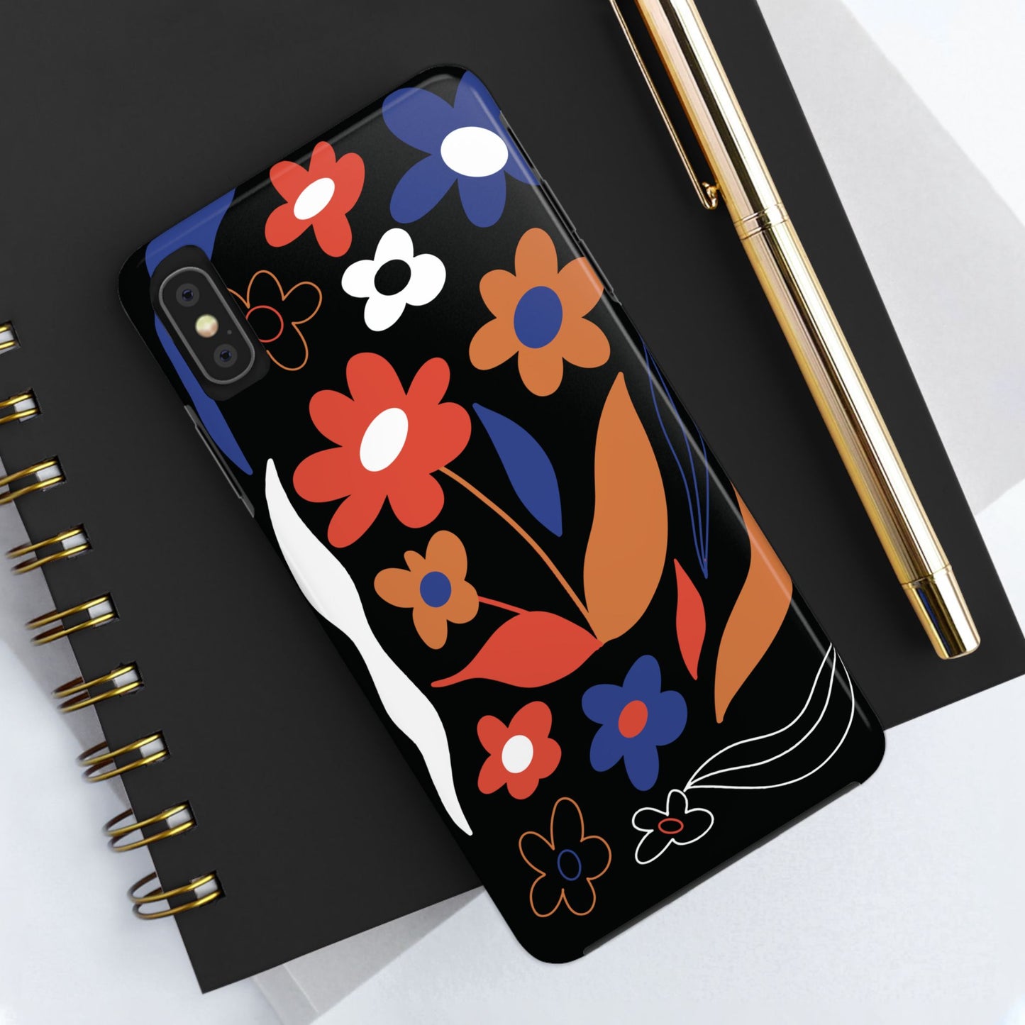 Phone Case, Floral Design, Protective Case, Cover, Strong, Durable, Custom Shell