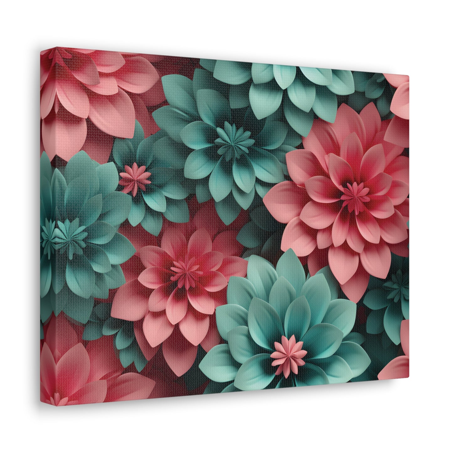 3D Flowers Gallery Wraps