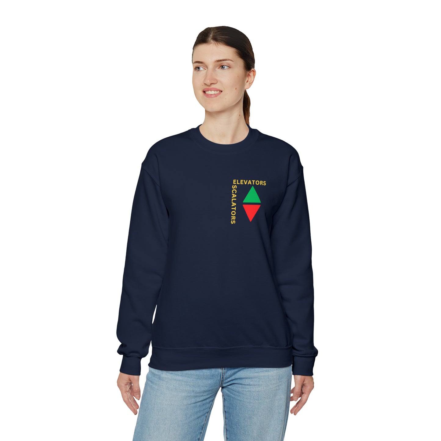 Elevators and Escalators Unisex Heavy Blend Crewneck Sweatshirt