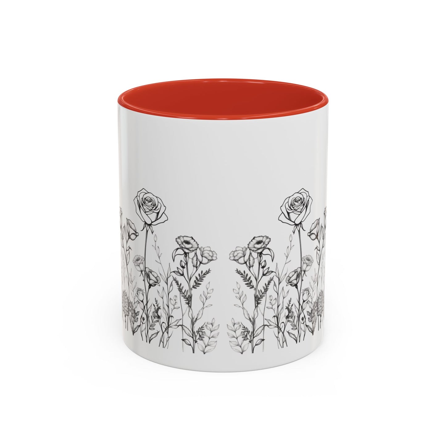 flowers Accent Coffee Mug (11, 15oz)