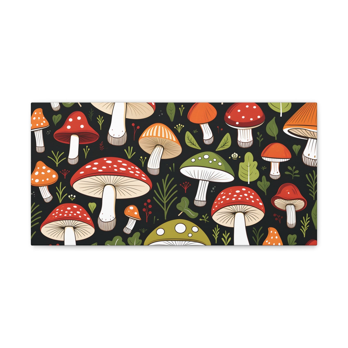 3D Mushrooms Gallery Wraps