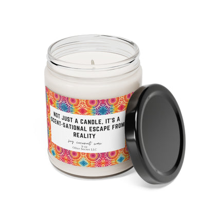 Not just a candle, it's a scent-sational escape from reality Scented Soy Candle, 9oz
