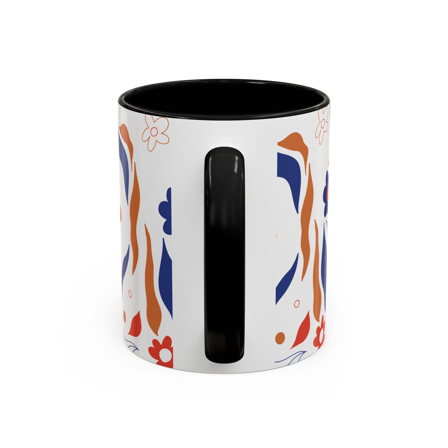 Floral Accent Coffee Mug