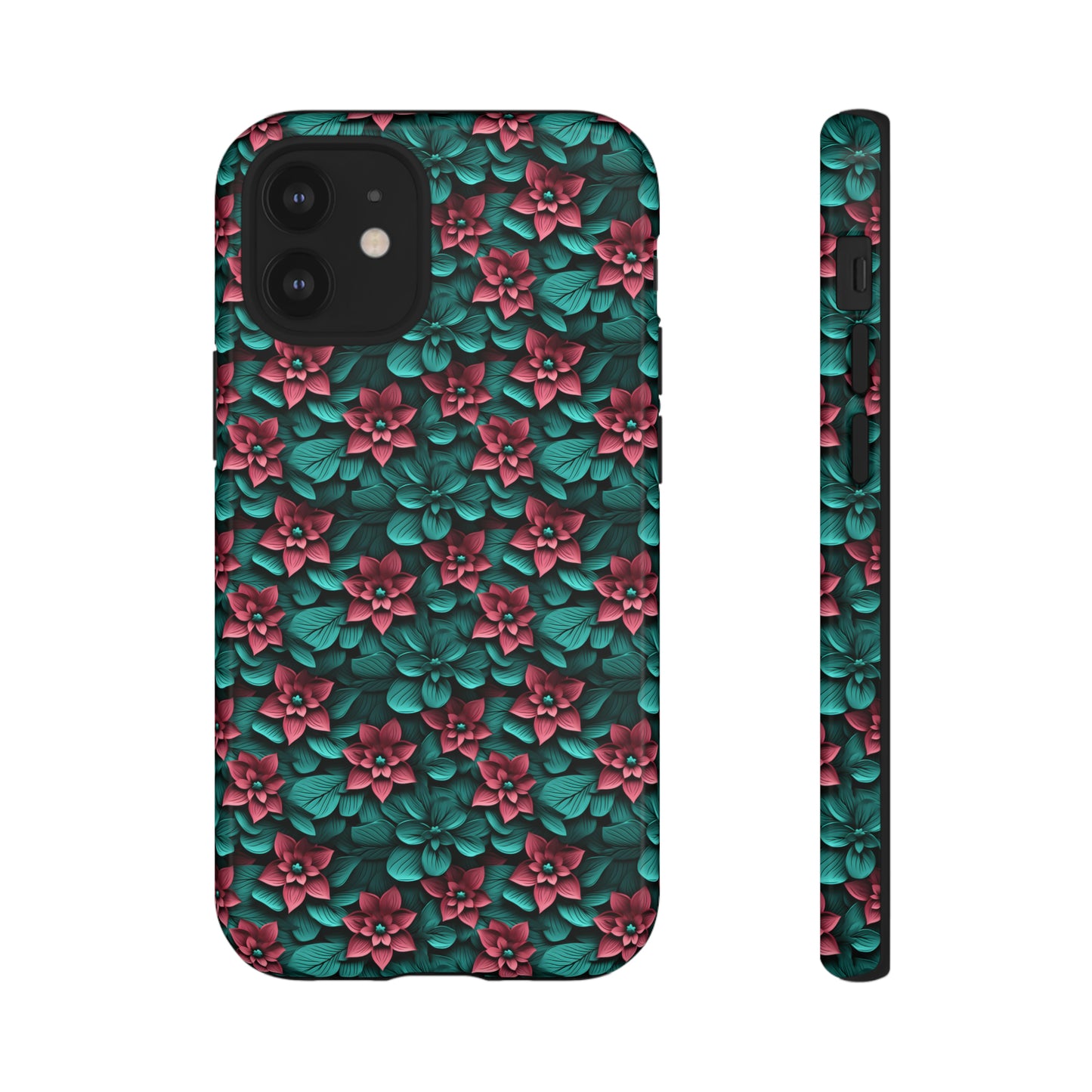 3D flowers Tough Cases