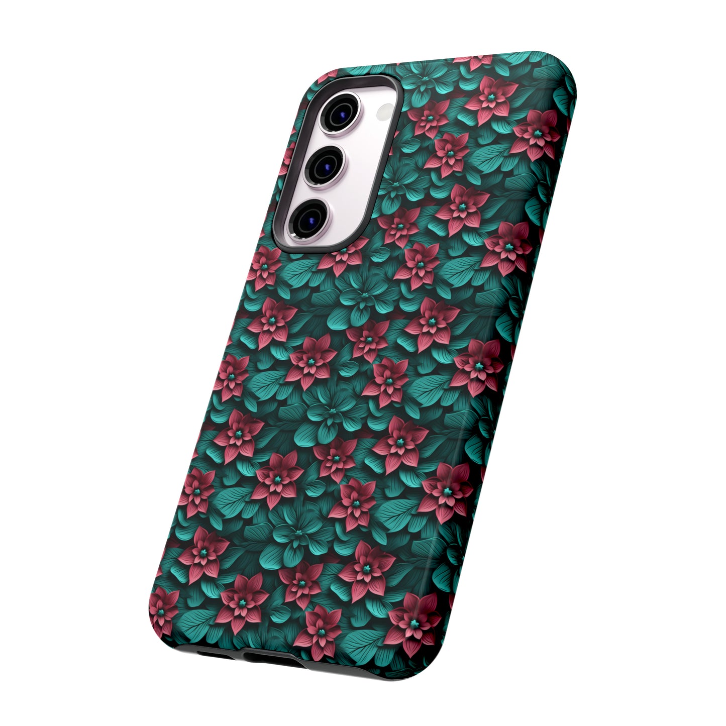 3D flowers Tough Cases