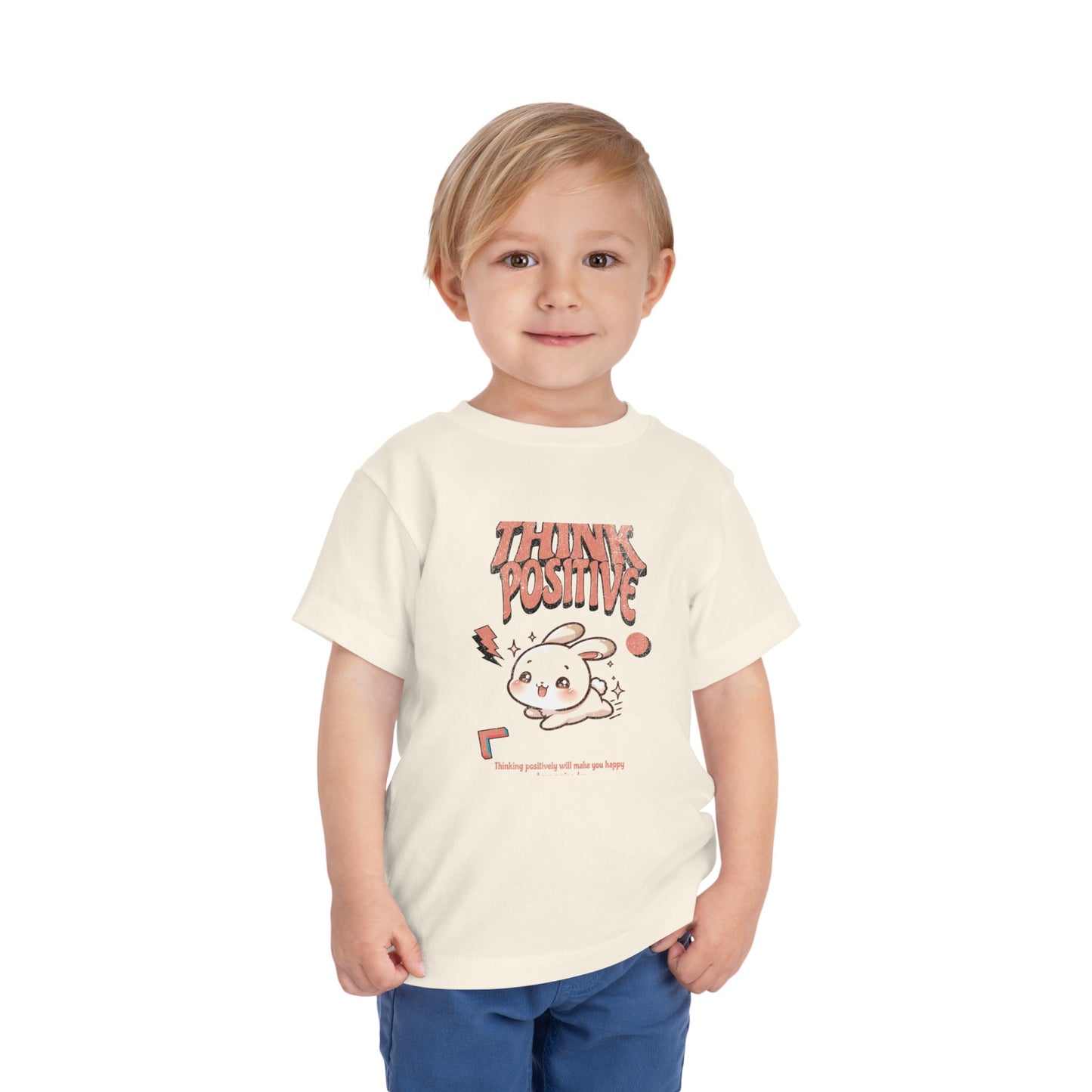 Think positively Toddler Short Sleeve Tee