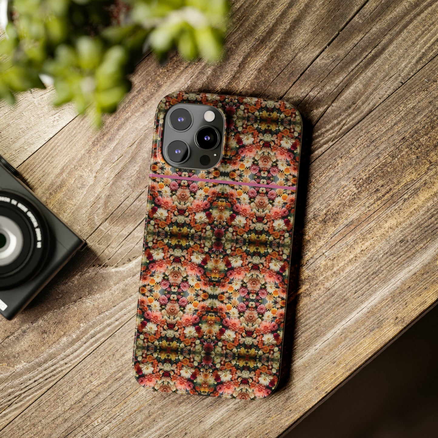 3D Flowers Pattern Slim Phone Cases