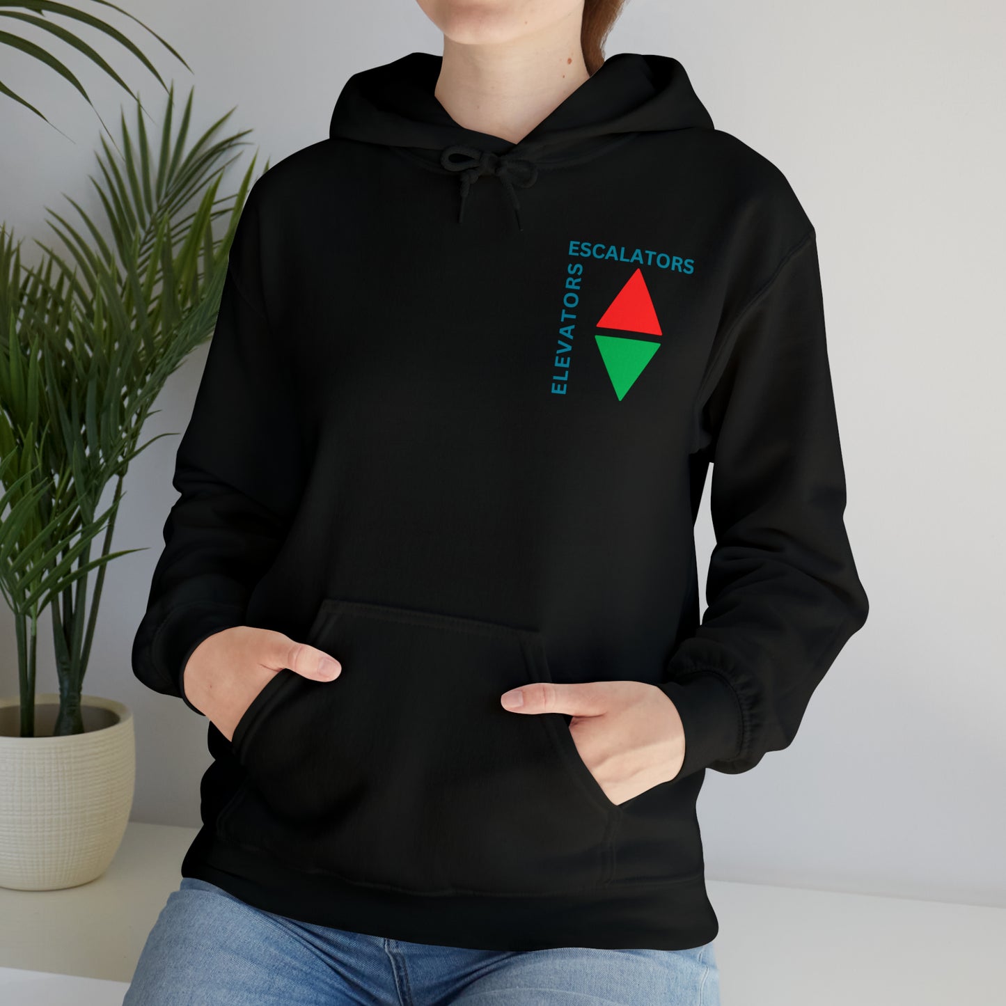 Elevators and Escalators Unisex Heavy Blend Hooded Sweatshirt