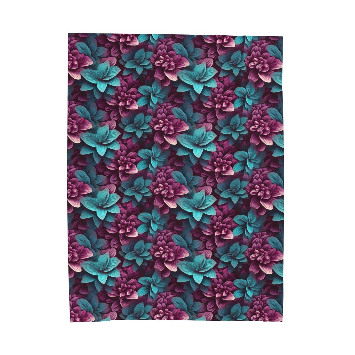 3D flowers Velveteen Plush Blanket