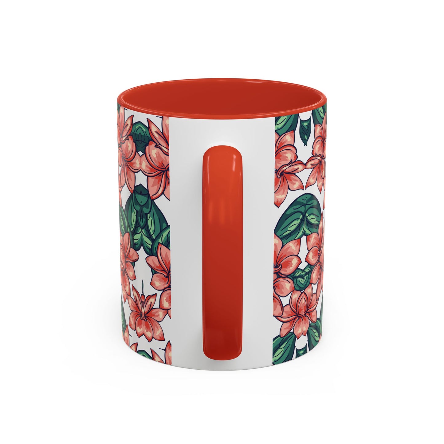 Floral Accent Coffee Mug