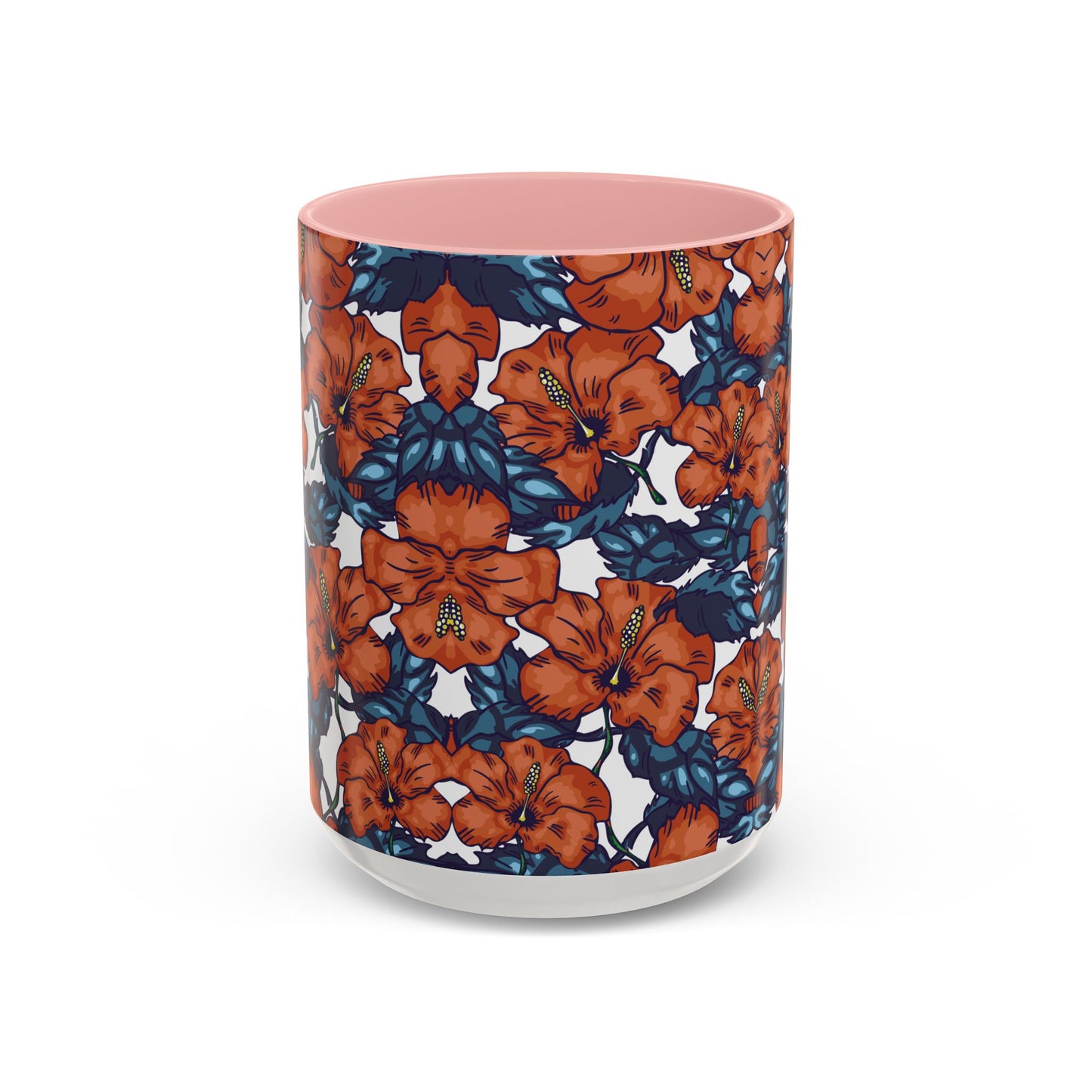 Floral Accent Coffee Mug