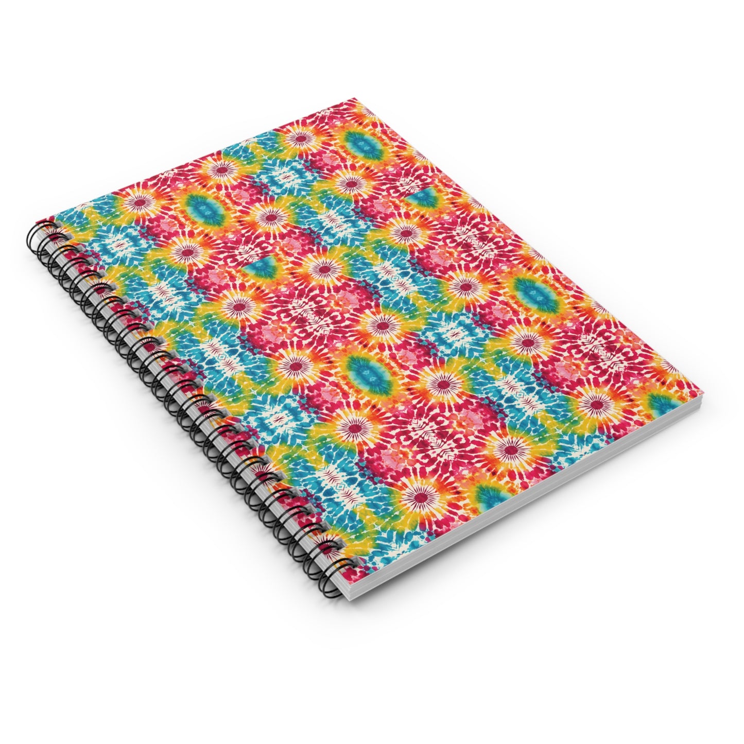 Colorful Paint Splatter Spiral Notebook - Ruled Line