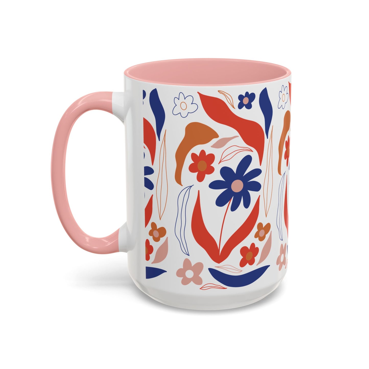 Floral Accent Coffee Mug