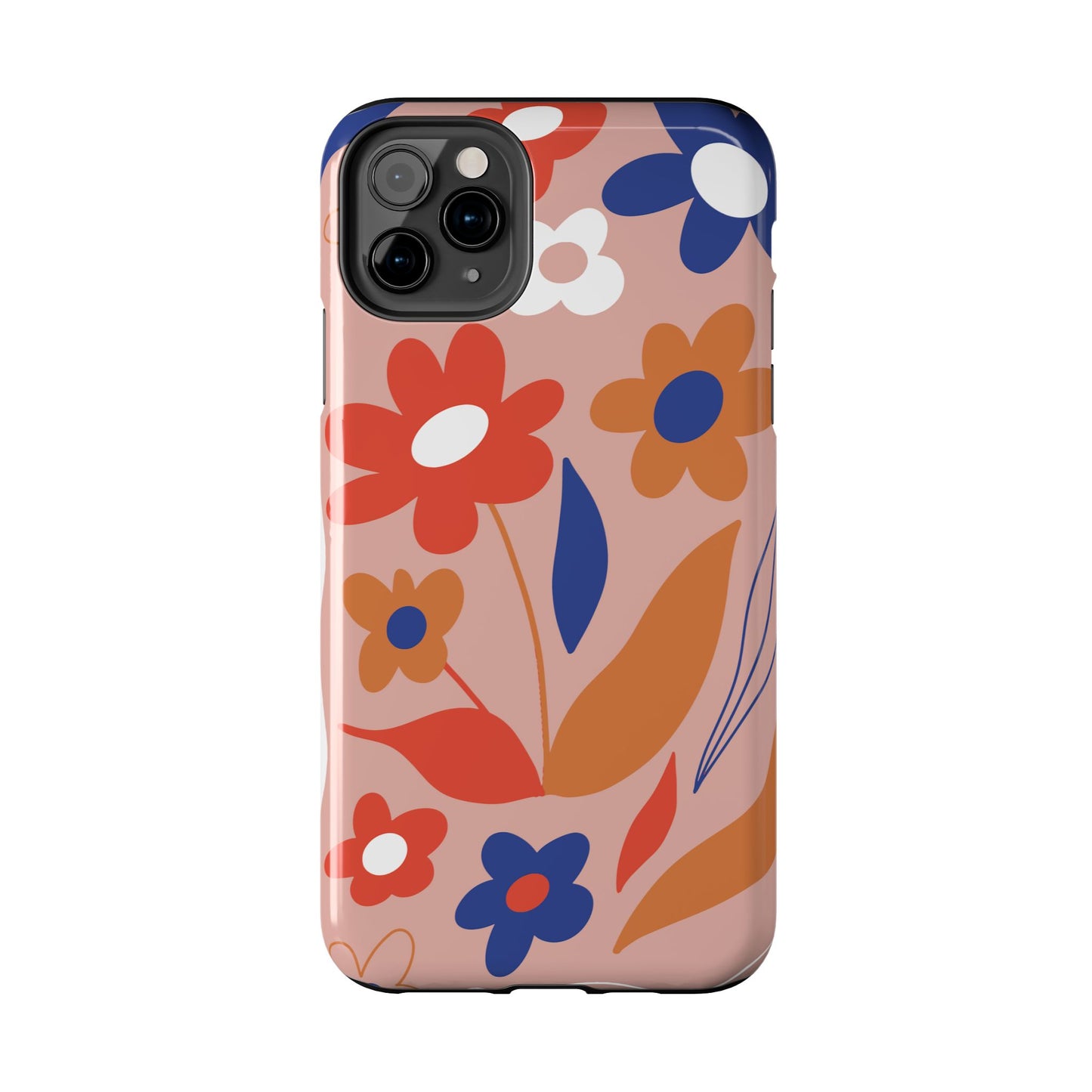 Phone Case, Floral Design, Protective Case, Cover, Strong, Durable, Custom Shell