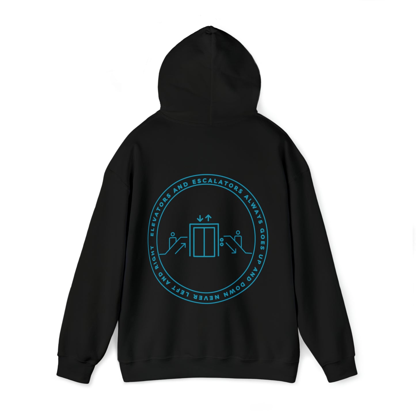 Elevators and Escalators Unisex Heavy Blend Hooded Sweatshirt