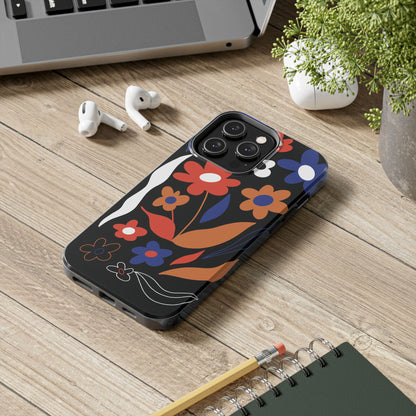 Phone Case, Floral Design, Protective Case, Cover, Strong, Durable, Custom Shell