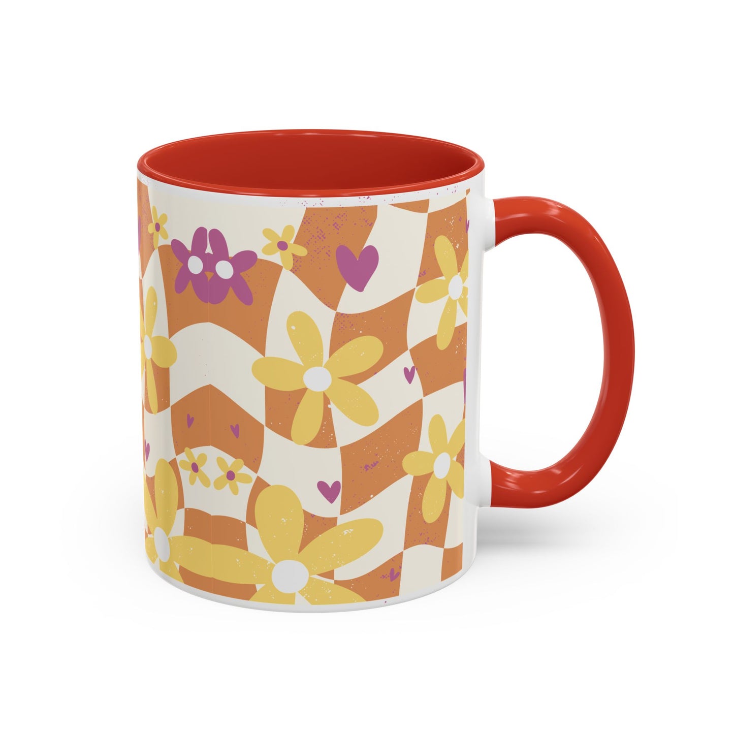 Floral Accent Coffee Mug