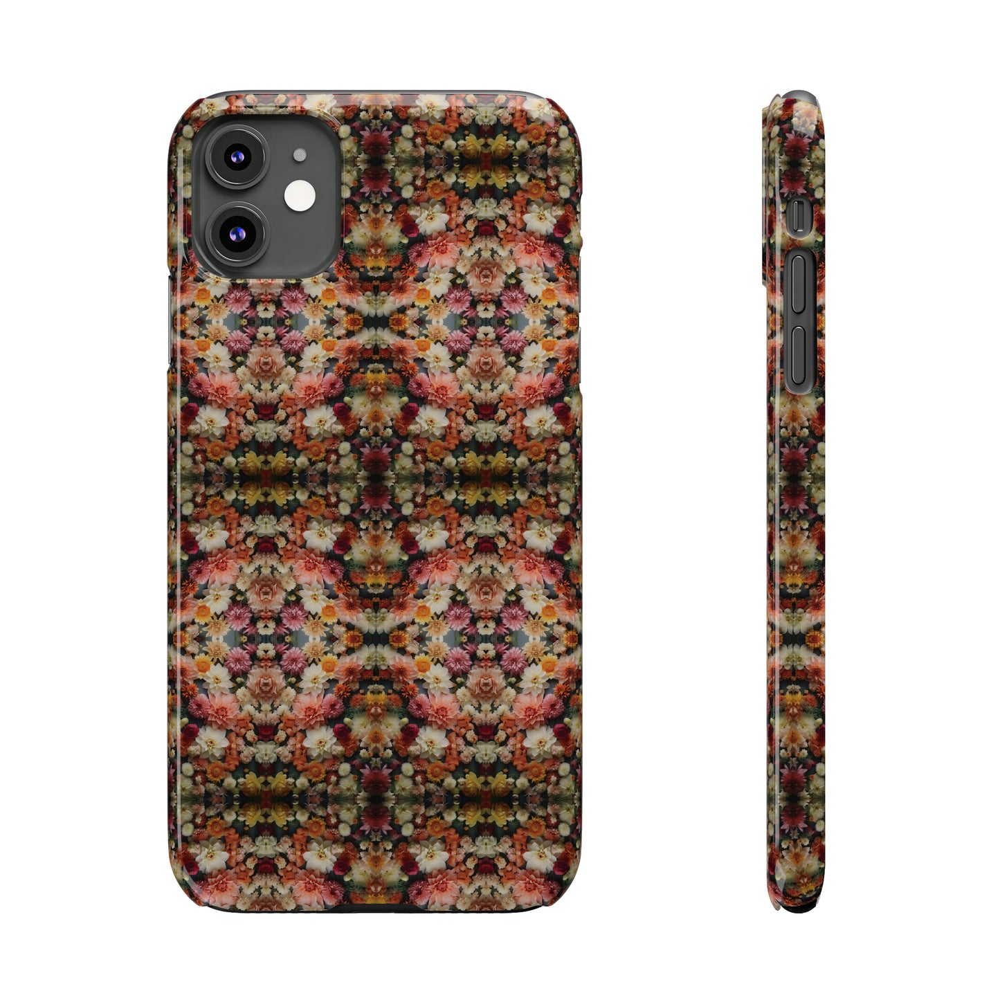 3D Flowers Pattern Slim Phone Cases