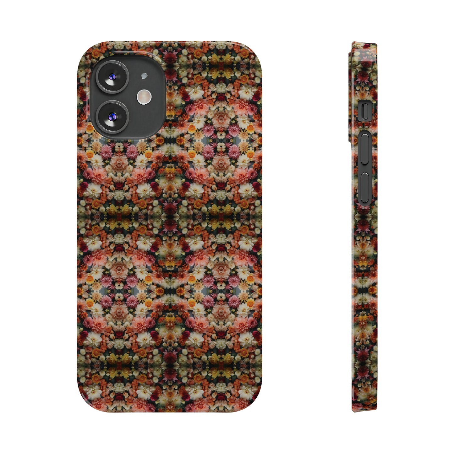 3D Flowers Pattern Slim Phone Cases