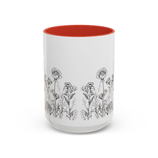 flowers Accent Coffee Mug (11, 15oz)