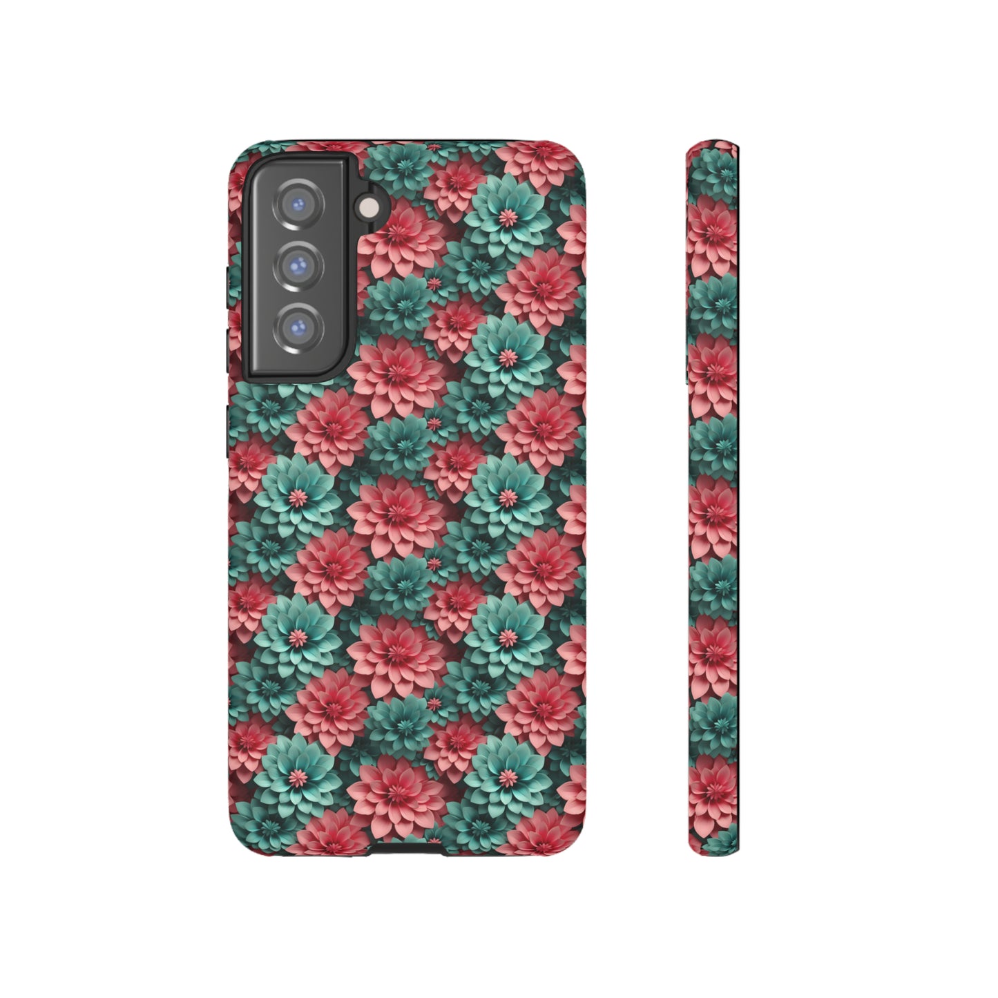 3D Flowers Tough Cases