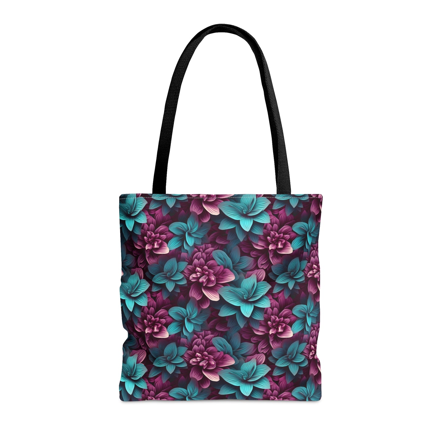 3D Flowers Tote Bag