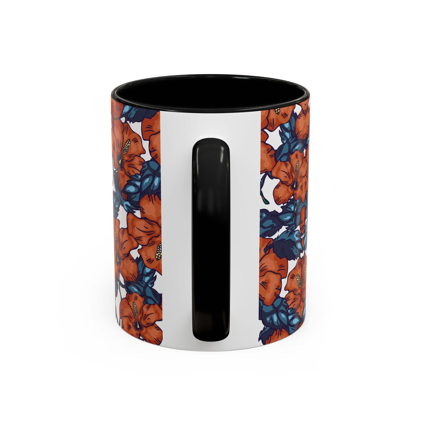 Floral Accent Coffee Mug