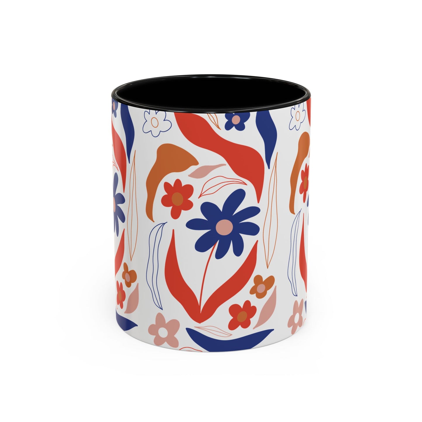 Floral Accent Coffee Mug