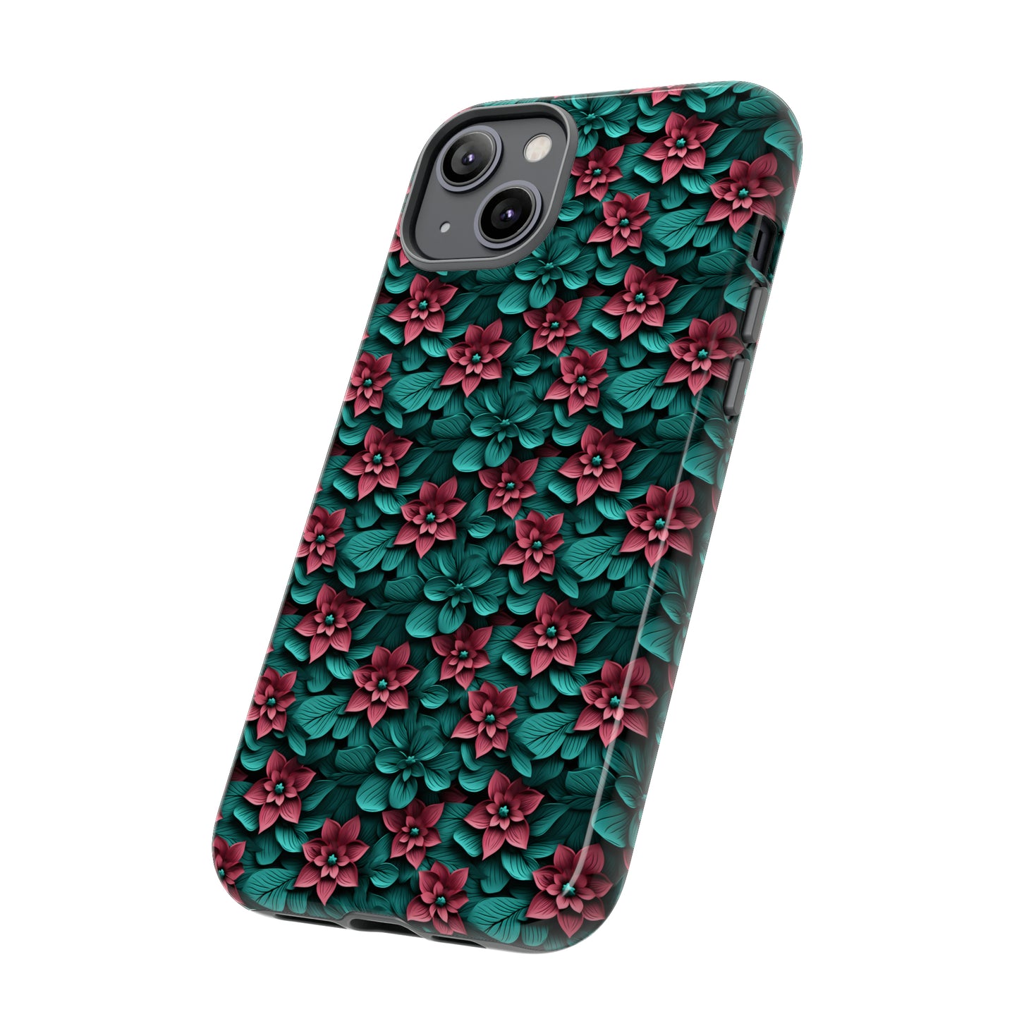 3D flowers Tough Cases