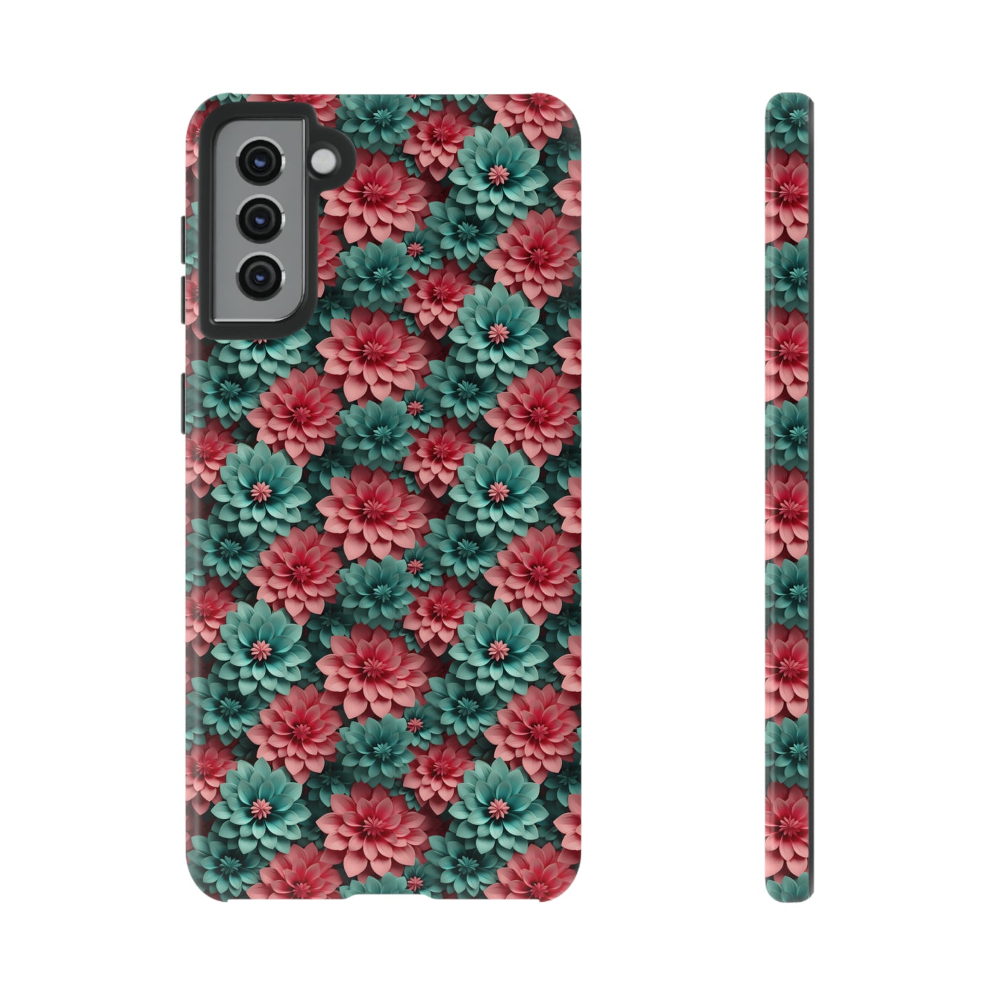 3D Flowers Tough Cases