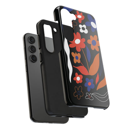Phone Case, Floral Design, Protective Case, Cover, Strong, Durable, Custom Shell