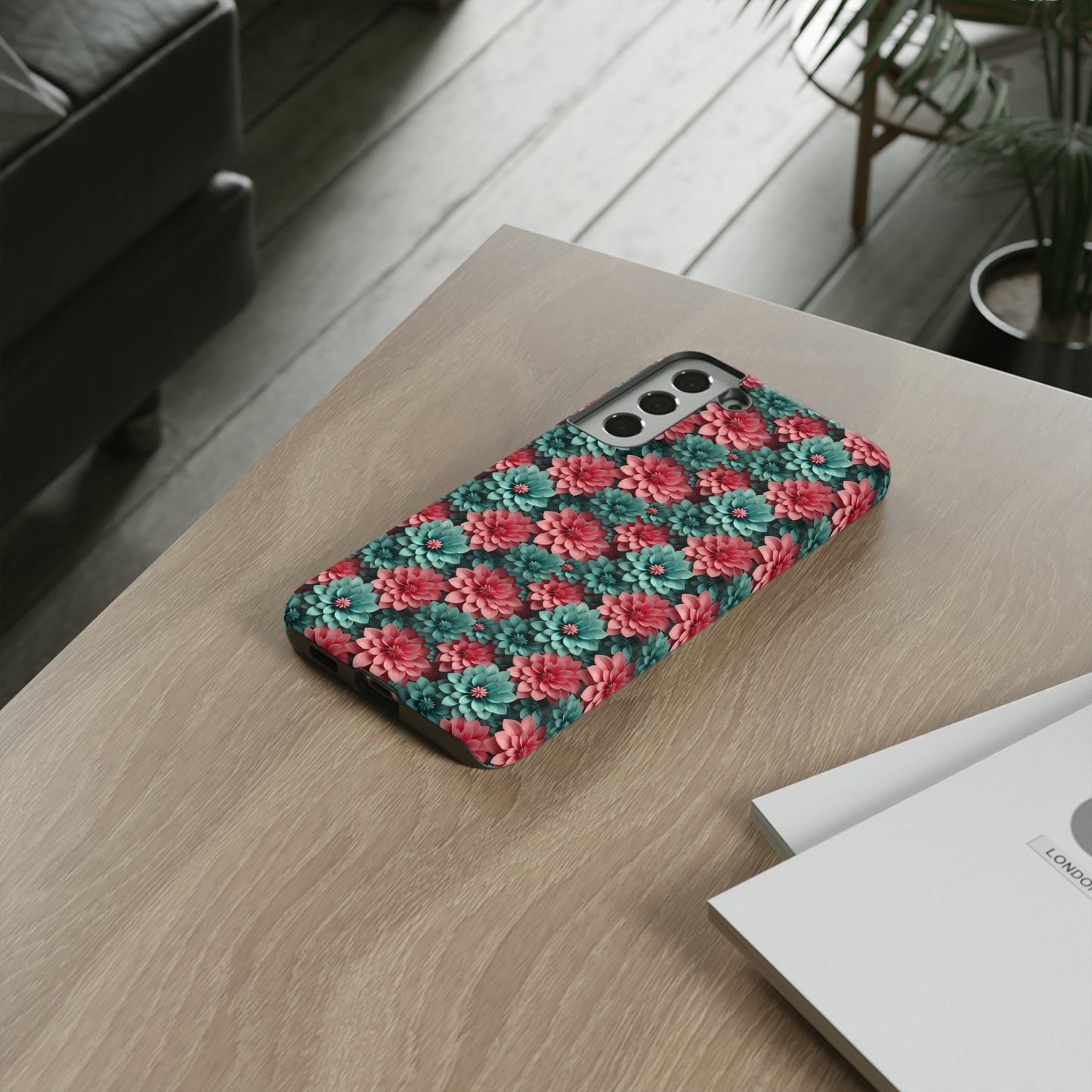 3D Flowers Tough Cases